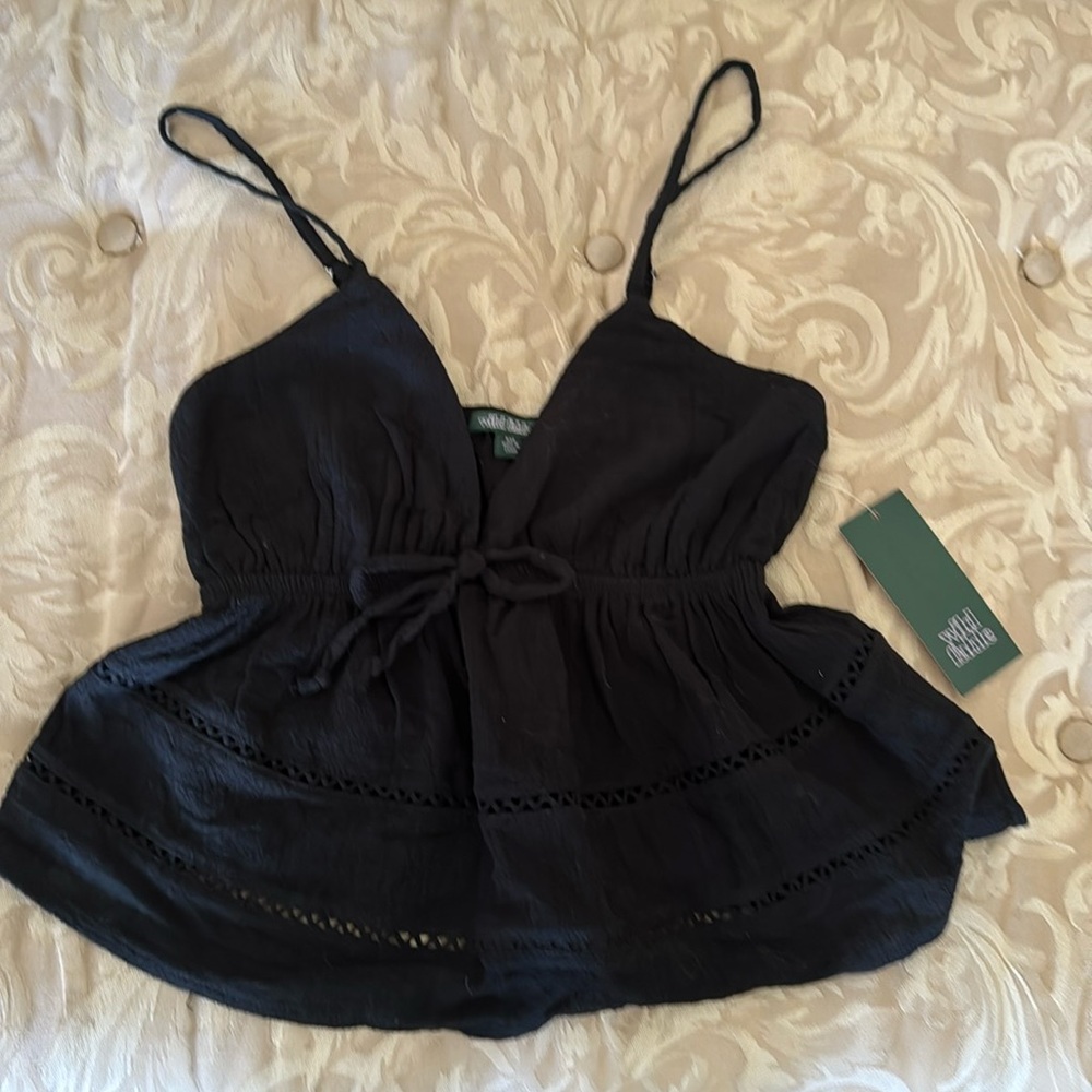 Wild Fable Black Spaghetti Strap top xxs